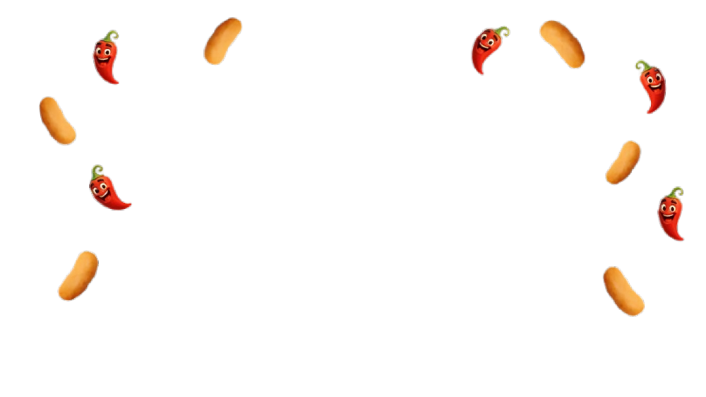 background image with chilli and puffs